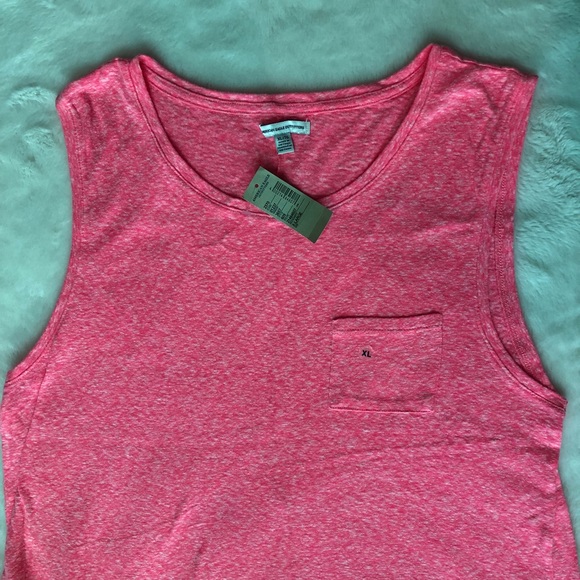 🦅 NEW AE Bright Coral Muscle Tank - Picture 4 of 5